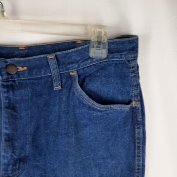 Rustler Vintage Jeans 87621 W38 L30 USA made bootcut cotton 4 pocket zip button - Picture 10 of 14